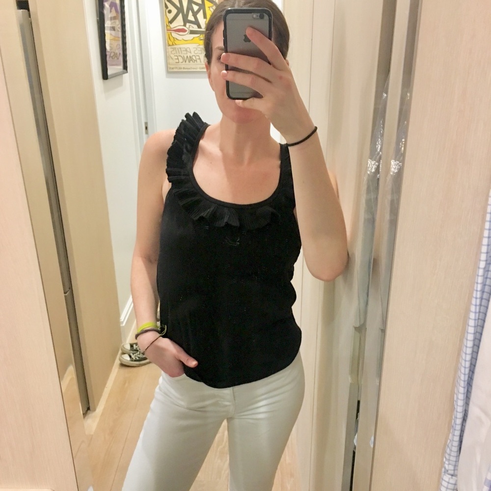 Tibi ruffle top